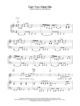 page one of Can You Hear Me (Piano, Vocal & Guitar Chords)