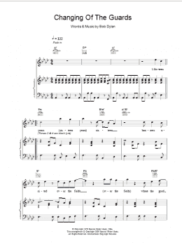page one of Changing Of The Guards (Piano, Vocal & Guitar Chords)