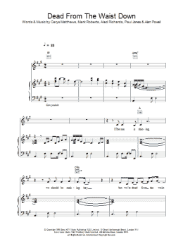 page one of Dead From The Waist Down (Piano, Vocal & Guitar Chords)