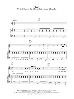 page one of DJ (Piano, Vocal & Guitar Chords)