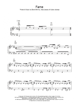 page one of Fame (Piano, Vocal & Guitar Chords)