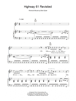 page one of Highway 61 Revisited (Piano, Vocal & Guitar Chords)
