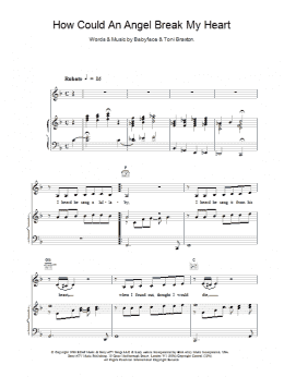 page one of How Could An Angel (Piano, Vocal & Guitar Chords)