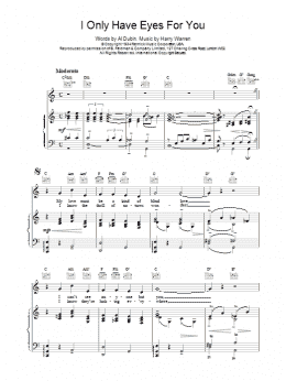 page one of I Only Have Eyes For You (Piano, Vocal & Guitar Chords)