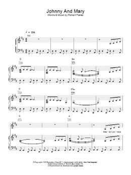 page one of Johnny And Mary (Piano, Vocal & Guitar Chords)