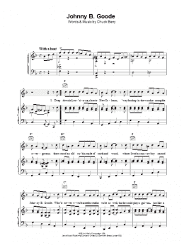 page one of Johnny B. Goode (Piano, Vocal & Guitar Chords (Right-Hand Melody))