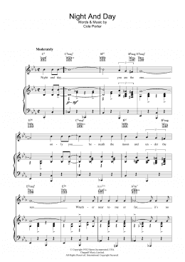 page one of Night And Day (Piano, Vocal & Guitar Chords)