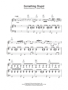 page one of Somethin' Stupid (Piano, Vocal & Guitar Chords)