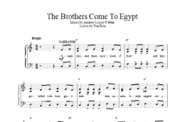 page one of The Brothers Come To Egypt (Piano, Vocal & Guitar Chords)