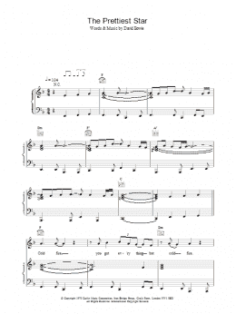 page one of The Prettiest Star (Piano, Vocal & Guitar Chords)