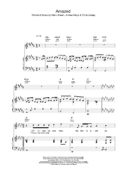 page one of Amazed (Piano, Vocal & Guitar Chords)