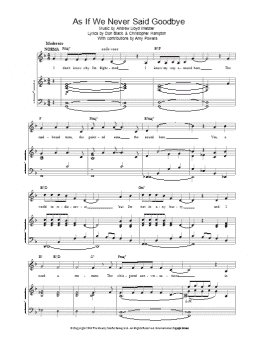 page one of As If We Never Said Goodbye (Piano, Vocal & Guitar Chords)
