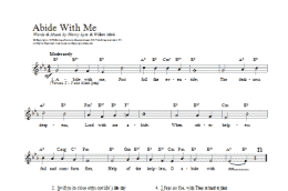 page one of Abide With Me (Lead Sheet / Fake Book)