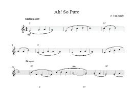 page one of Ah So Pure (Lead Sheet / Fake Book)