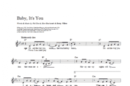 page one of Baby It's You (Lead Sheet / Fake Book)
