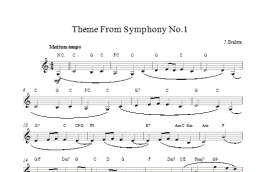 page one of Theme Symphony No1 (Lead Sheet / Fake Book)
