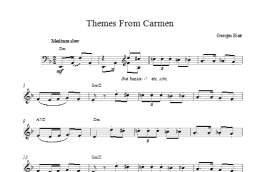 page one of Carmen (Lead Sheet / Fake Book)