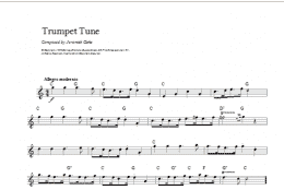 page one of Trumpet Tune (Lead Sheet / Fake Book)