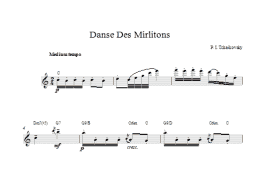 page one of Danse Des Mirlitons (Top Line) (Lead Sheet / Fake Book)