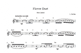 page one of Flower Duet (Lead Sheet / Fake Book)