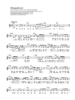 page one of Dream Lover (Lead Sheet / Fake Book)