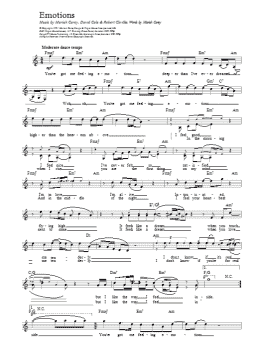 page one of Emotions (Lead Sheet / Fake Book)