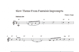 page one of Fantasie Impromptu (Lead Sheet / Fake Book)