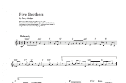 page one of Five Brothers (Lead Sheet / Fake Book)