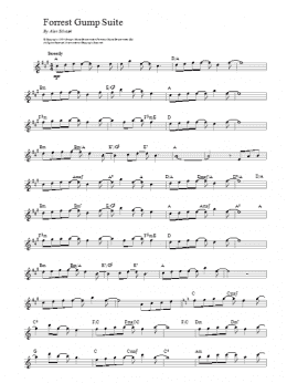 page one of Forrest Gump Suite (Lead Sheet / Fake Book)