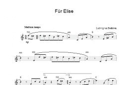 page one of Fur Elise (Top Line) (Lead Sheet / Fake Book)