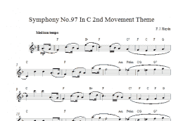 page one of Symphony 97 (Lead Sheet / Fake Book)