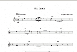 page one of Mattinata (Lead Sheet / Fake Book)