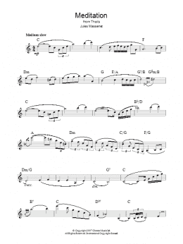 page one of Meditation From Thais (Lead Sheet / Fake Book)
