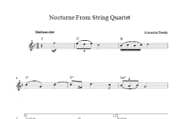 page one of Nocturne From String Quartet (Lead Sheet / Fake Book)