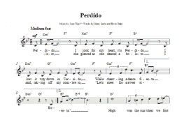 page one of Perdido (Lead Sheet / Fake Book)