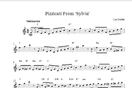page one of Pizzicato From Sylvia (Lead Sheet / Fake Book)