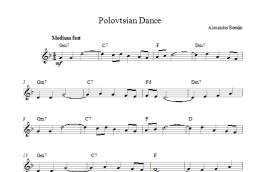page one of Polovtsian Dance Theme (Lead Sheet / Fake Book)
