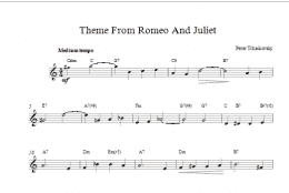 page one of Romeo And Juliet (Lead Sheet / Fake Book)
