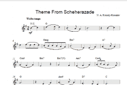 page one of Scheherezade Theme (Lead Sheet / Fake Book)