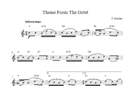 page one of Theme From The Octet (Lead Sheet / Fake Book)