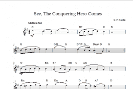 page one of See The Conquering Hero Comes (Lead Sheet / Fake Book)