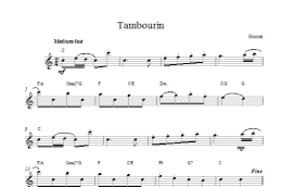 page one of Tambourin (Lead Sheet / Fake Book)
