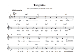 page one of Tangerine (Lead Sheet / Fake Book)