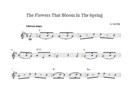 page one of The Flowers That Bloom In The Spring (Lead Sheet / Fake Book)