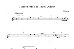 page one of Theme From Trout Quintet (Lead Sheet / Fake Book)