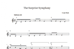 page one of The Surprise Symphony (Lead Sheet / Fake Book)