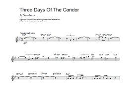 page one of Three Days Of The Condor (Lead Sheet / Fake Book)