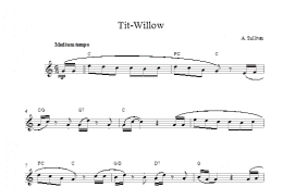 page one of Tit Willow (Lead Sheet / Fake Book)