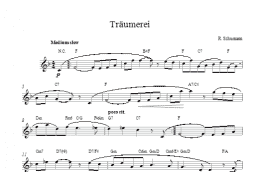 page one of Traumerei (Lead Sheet / Fake Book)