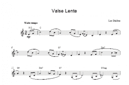 page one of Valse Lenten (Lead Sheet / Fake Book)